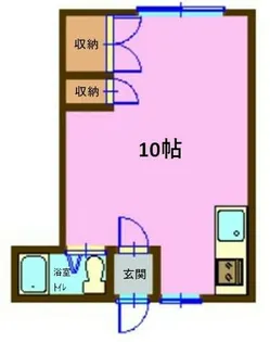 ハイツヒロミ【10号室】の間取り