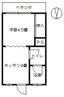 サンビル【403号室】の間取り