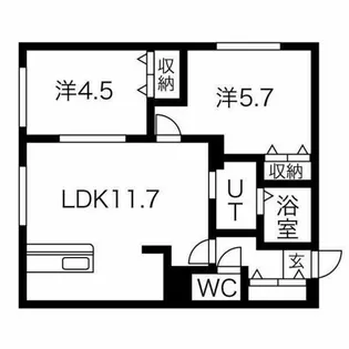 Luxe Maruyama(ラグゼマルヤマ)【4階】の間取り
