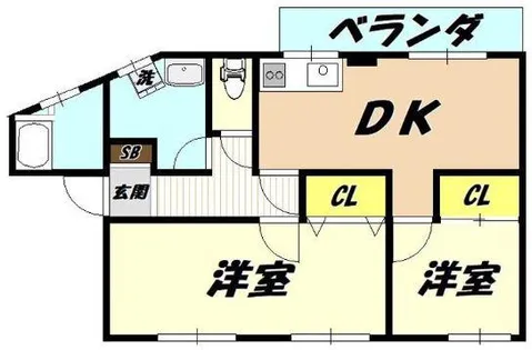 村上ビル【3階】の間取り