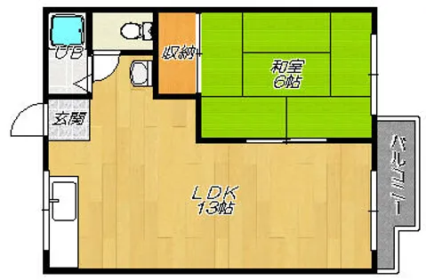 南本ハイツ【2階】の間取り