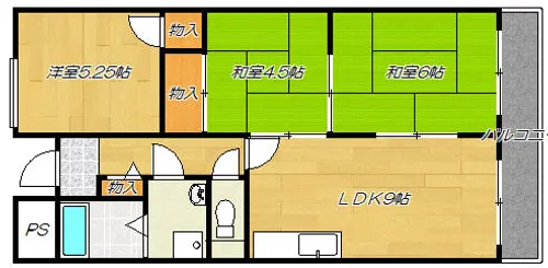 ルモンド北田【3階】の間取り