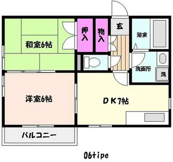 パティオ御影【1階】の間取り