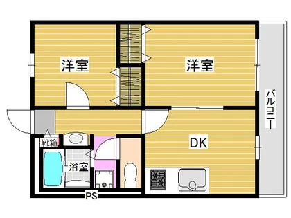 レオパレスアスンシオン【3階】の間取り