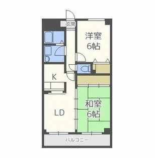 カサブランカ1番館【3階】の間取り