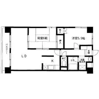 プレッソ吉田【105号室】の間取り