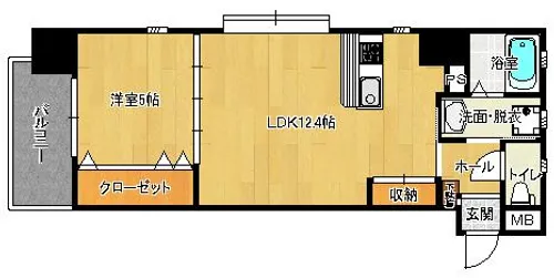 アイレックスⅡ4号タイプ【7階】の間取り