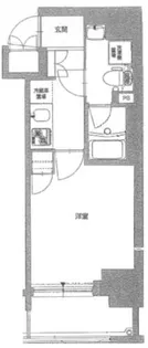 クレビオス南堀江【5階】の間取り