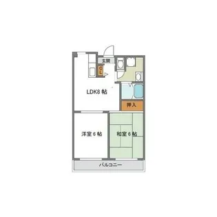 セントエルモ高石【4階】の間取り