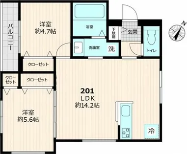 プリメイロ【2階】の間取り