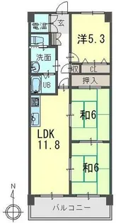 フォレスタ手原【1階】の間取り