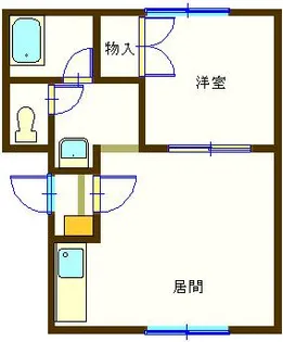 アーバンパート5【1階】の間取り