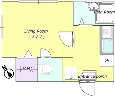 ミモザリバースクウェア薬院【305号室】の間取り