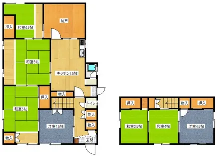 升田アパート【2号室】の間取り