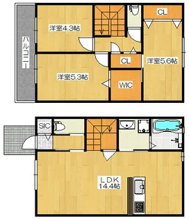 グランレトア【102号室】の間取り