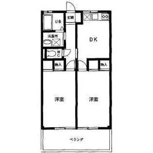 ハイツ豊栄Ⅱ【203号室】の間取り