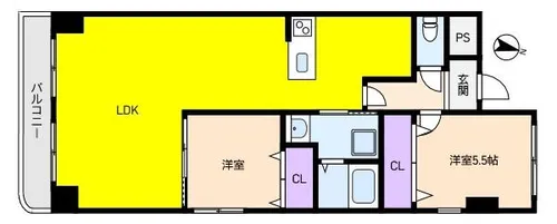 アルンハイム芦屋【3階】の間取り
