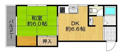 シティパリス【3C号室】の間取り