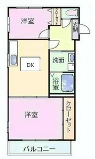 リビング清水町【203号室】の間取り