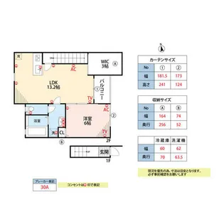 ヴィラージュさくらA【203号室】の間取り