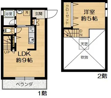 ヒルズハイム【1階】の間取り