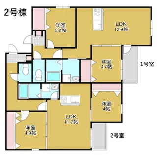 ペーナ バリオⅡ棟【3階】の間取り