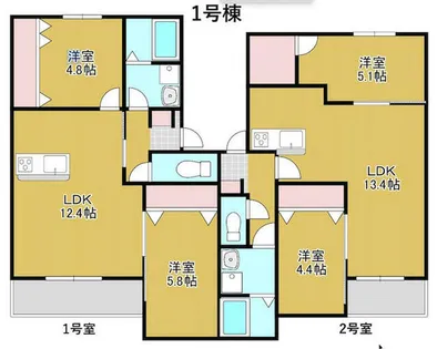 ペーナ・バリオⅠ棟【1階】の間取り