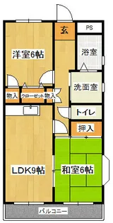 ハイム白川【205号室】の間取り