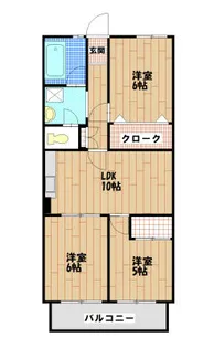三愛荒江マンション【205号室】の間取り