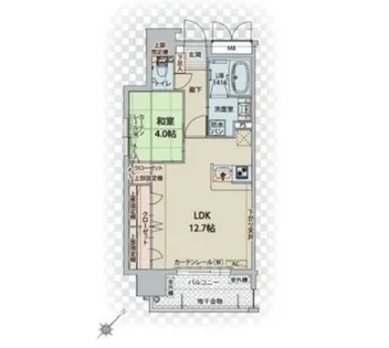 プレスタイル博多駅南Ⅱ【0603号室】の間取り