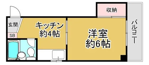 シティ春日野【501号室】の間取り
