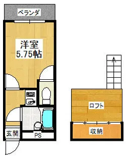 ヨーロピアン15番館207【2階】の間取り