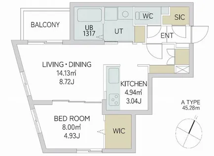 quador Contigo平和【5階】の間取り