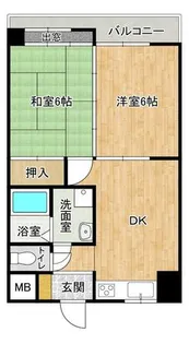 オリエンタル小倉南弐番館【402号室】の間取り