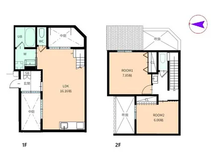 仮称)今出川コートハウス【1階】の間取り