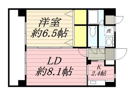 いわきビル今宿【0706号室】の間取り