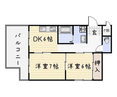 平和ビル【3階】の間取り