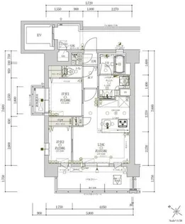 アクロス薬院グレイステージ【801号室】の間取り