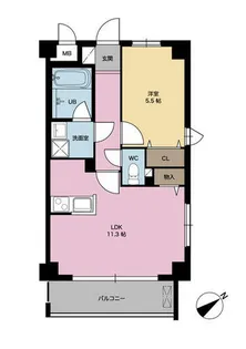 Solare Aburayama【403号室】の間取り