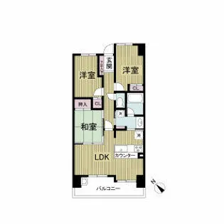 レジディア都島Ⅱ【0203号室】の間取り