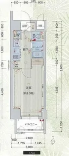 プレサンス二条城北聚楽【0301号室】の間取り