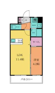 ギャラン竪町【13階】の間取り