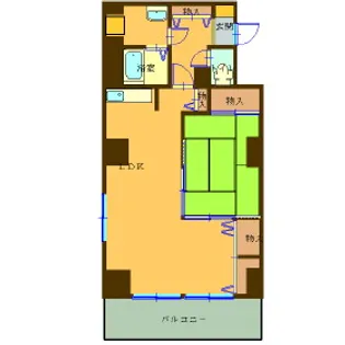 レジデンスカープ札幌【11階】の間取り