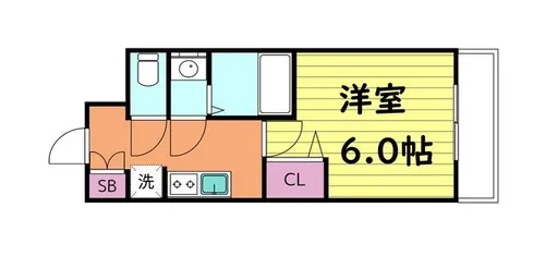 プレサンスOSAKA東成中本ハーヴィル【3階】の間取り