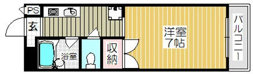 サンライズ木野【311号室】の間取り