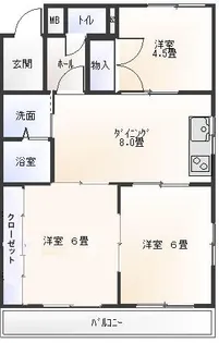 ラ・コンシェル柴周【5階】の間取り