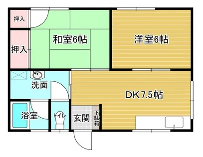 中島ビル【202号室】の間取り