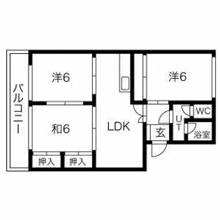 白水ビル【408号室】の間取り