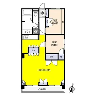 クレストヒル芦屋【2階】の間取り