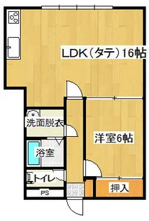 ベリスタ宝来【3F号室】の間取り